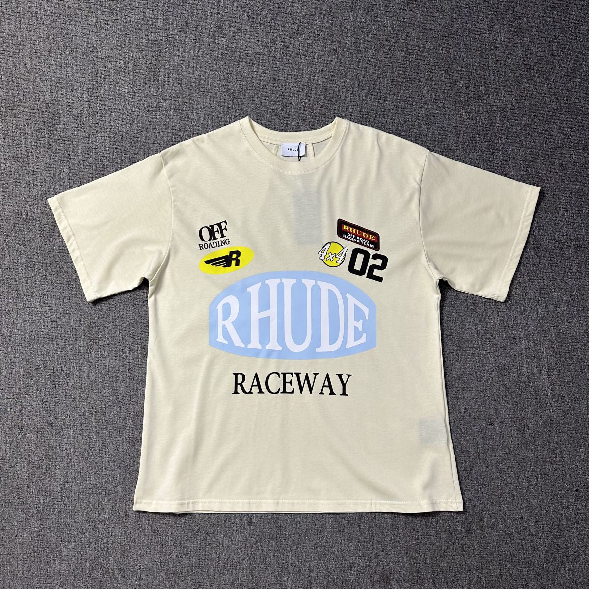 RHUDE American Retro Loose Fit Unisex Summer T-Shirt