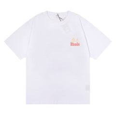 RHUDE American Vintage Graphic Printed Oversized Summer Tee