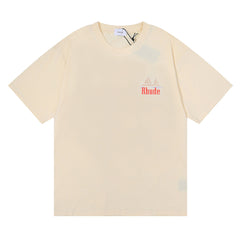 RHUDE American Vintage Graphic Printed Oversized Summer Tee