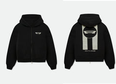 RHUDE American Vintage Letter Print Loose Hooded Sweatshirt